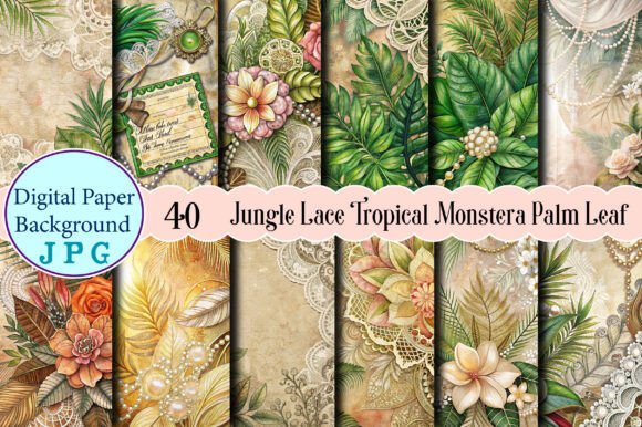Download Jungle Lace Tropical Monstera Palm Leaf - Palm Collection