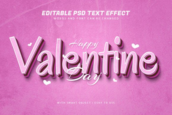 Download Valentine Retro 3d 90s Style Text Effect - 90s Collection