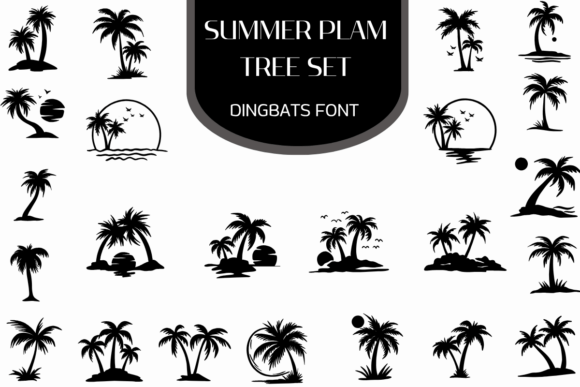 Download Summer Palm Tree Set - Palm Collection