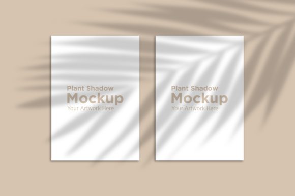 Download Two Frame Mockup with Palm Leaf Shadow - Palm Collection